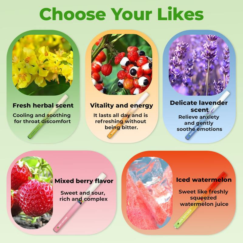 Herbal Body Wellness and Tongue Freshener - Relaxation Diffusion Stick for Lung Support