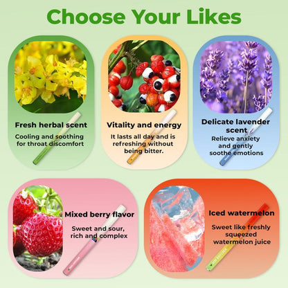 Herbal Body Wellness and Tongue Freshener - Relaxation Diffusion Stick for Lung Support